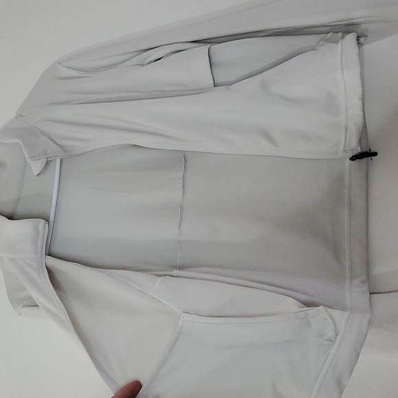 Lululemon Ventilating UV Protection Running Jacket Size 8 Full Zip Bone Womens - Picture 6 of 14